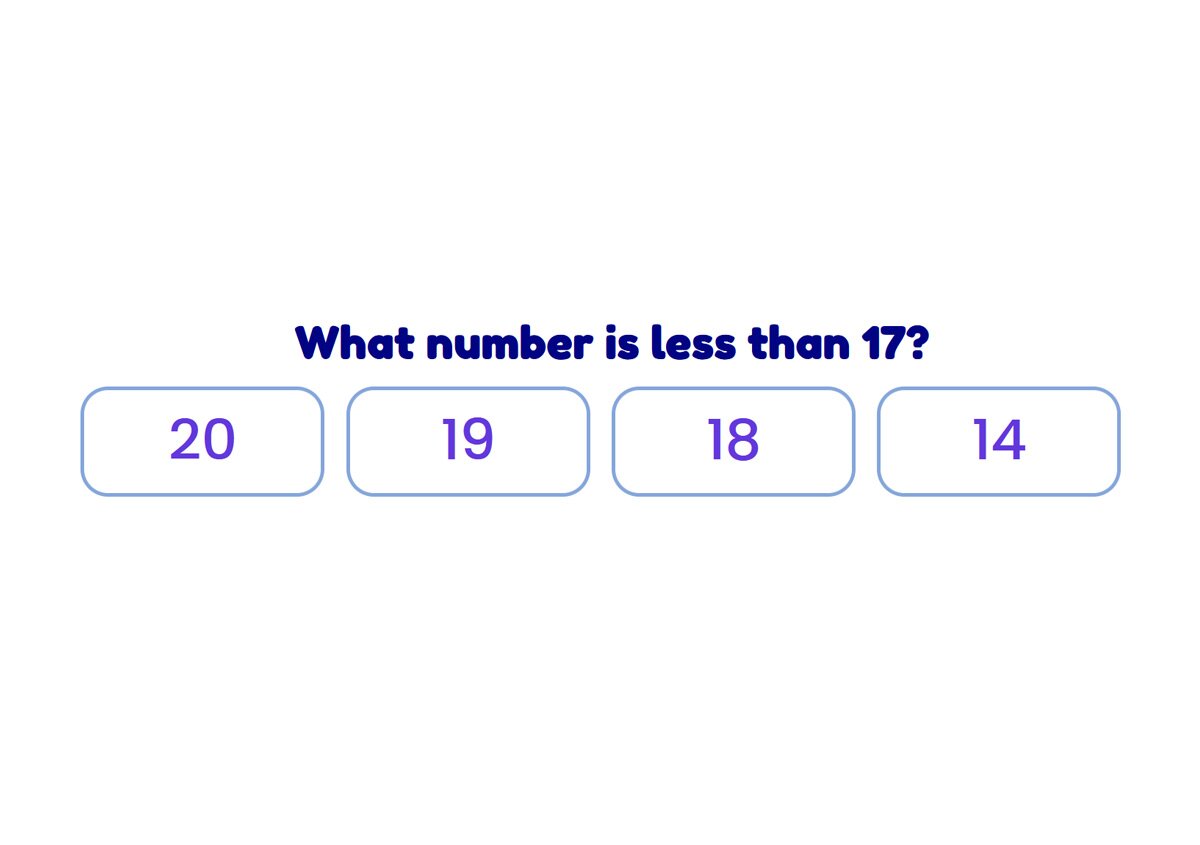 Less than or Greater than